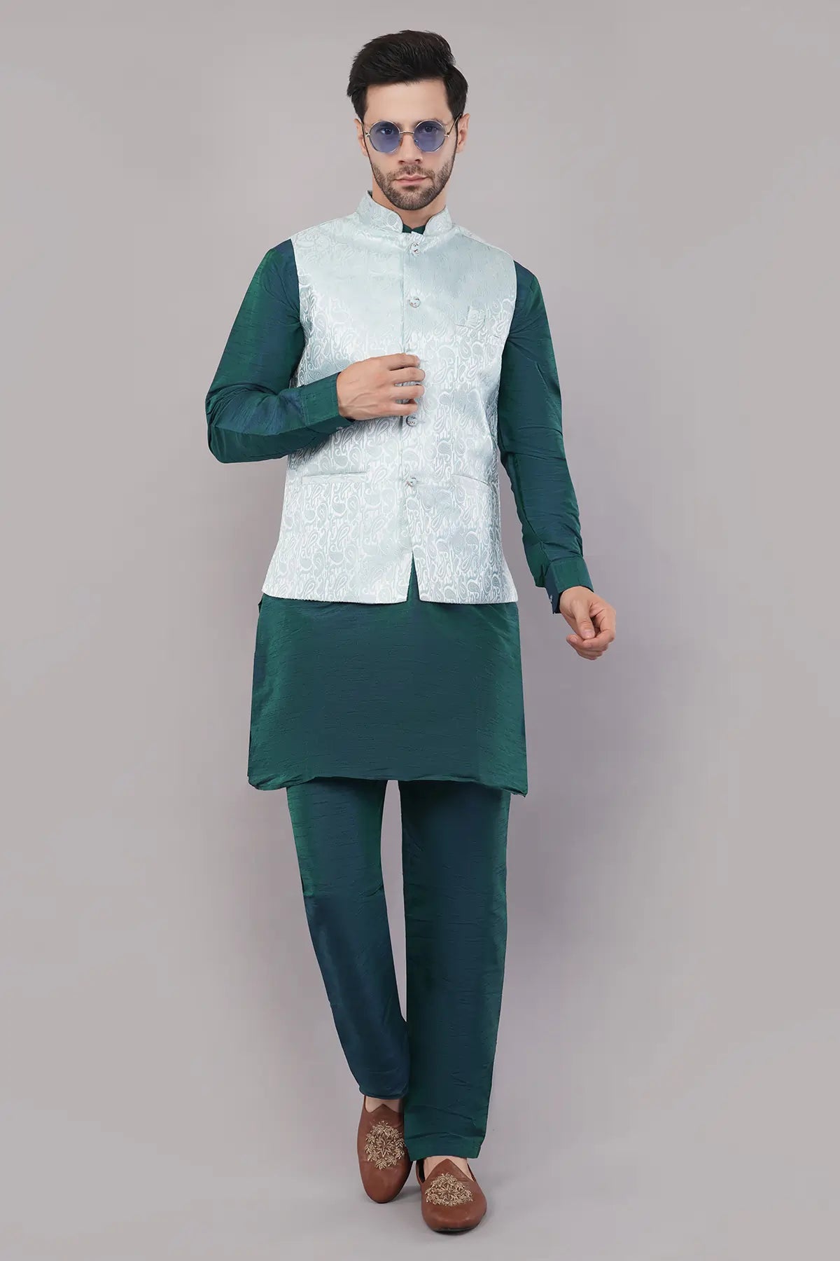 Fasolia Men's Designer Ethnic Jacket| Nehru Jacket