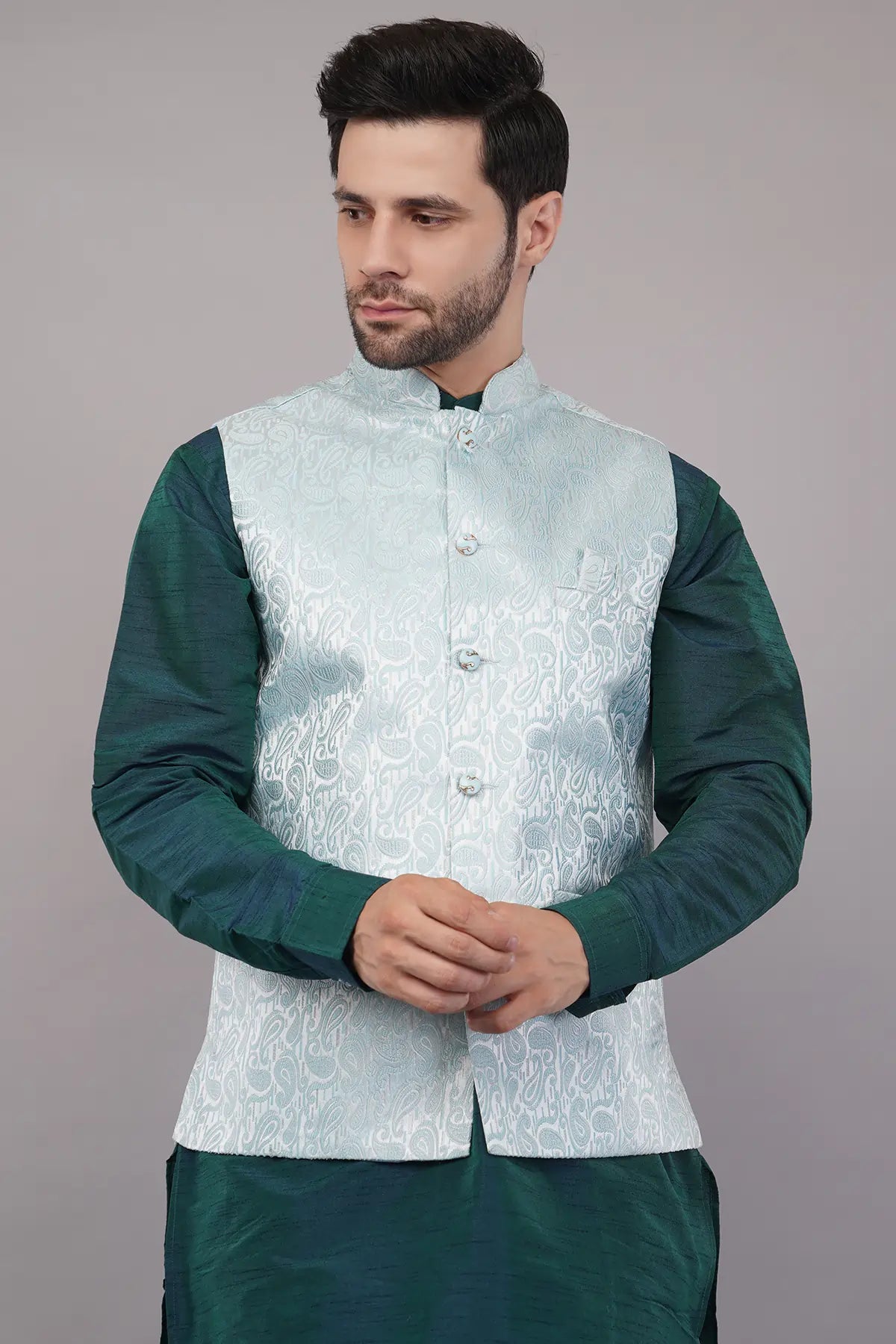 Fasolia Men's Designer Ethnic Jacket| Nehru Jacket